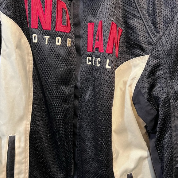 Indian Motorcycle Jackets & Blazers - Men’s Black and Cream Riding Jacket